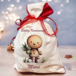 Mikulás zsák saját névvel - Mézi 