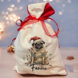 Mikulás zsák saját névvel - Mopsz