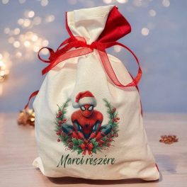 Mikulás zsák saját névvel - Pókember