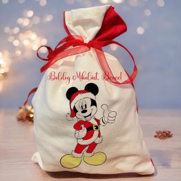 Mikulás zsák saját névvel - Mickey egér