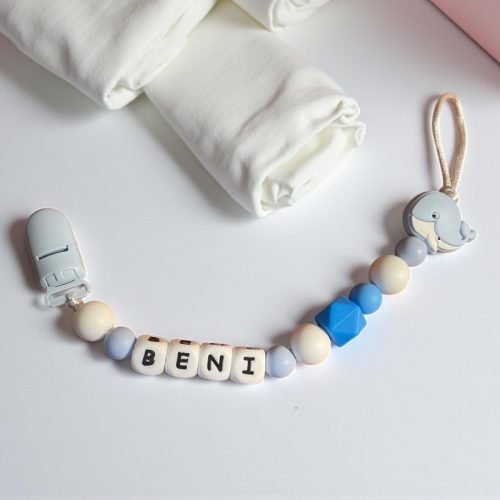 Egyedi neves cumilán - kék bálna