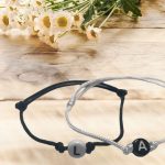 Páros karkötő - Betűs zsinórkarkötő