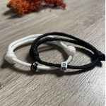 Páros paracord karkötő betűvel