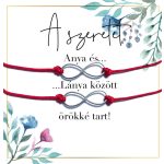 Páros végtelen karkötő-anya-lánya karkötő-végtelen medál-egyedi-örök szeretet-szerelem