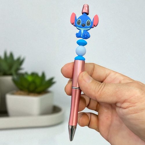 Egyedi mintás szilikon gyöngyös toll - Stich