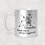 Csillagképes horoszkóp bögre - OROSZLÁN - csillámos bögre 