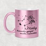 Csillagképes horoszkóp bögre - MÉRLEG - csillámos bögre 