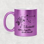 Csillagképes horoszkóp bögre - VÍZÖNTŐ - csillámos bögre 