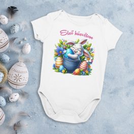 Első Húsvétom kislány nyuszis baba body